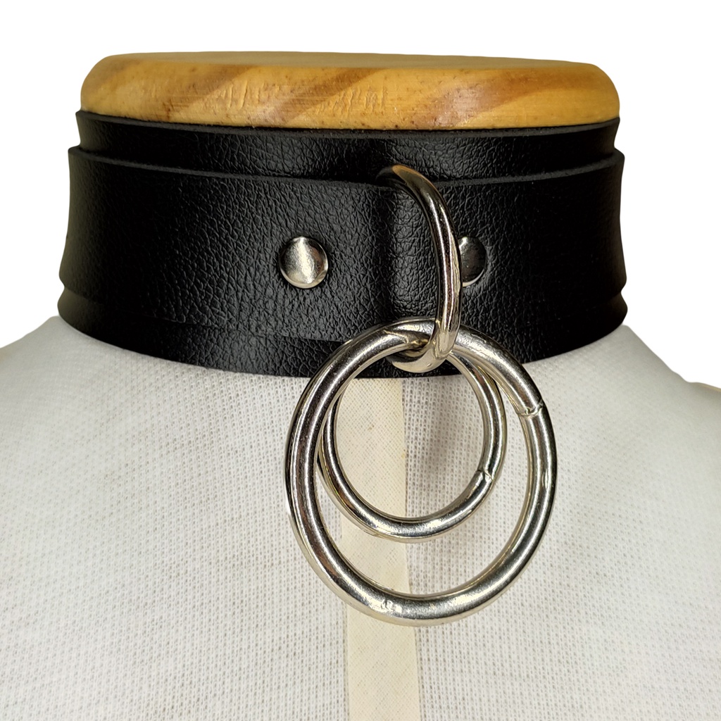 chocker feminino gotico couro barato